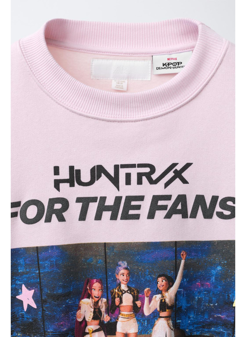 Свитшот kpop demon hunters™ netflix © с принтом Свитшот kpop demon hunters™ netflix © с принтом