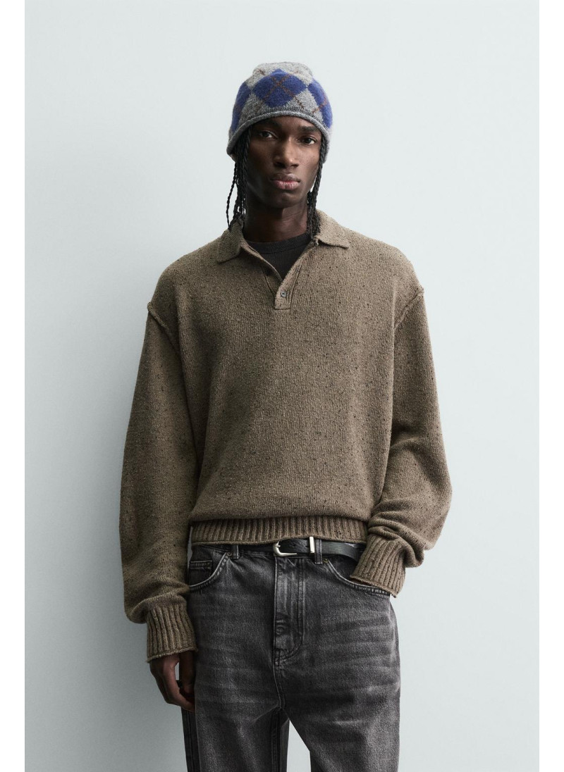 ТРИКОТАЖНОЕ ПОЛО СВОБОДНОГО КРОЯ ТРИКОТАЖНОЕ ПОЛО СВОБОДНОГО КРОЯ