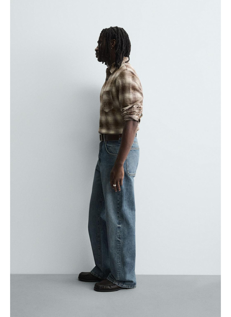 Рубашка в клетку свободного кроя Рубашка в клетку свободного кроя