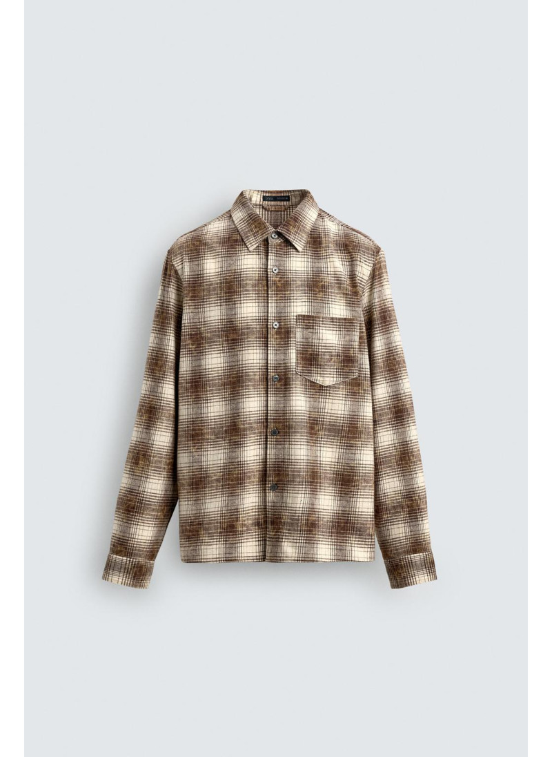 Рубашка в клетку свободного кроя Рубашка в клетку свободного кроя