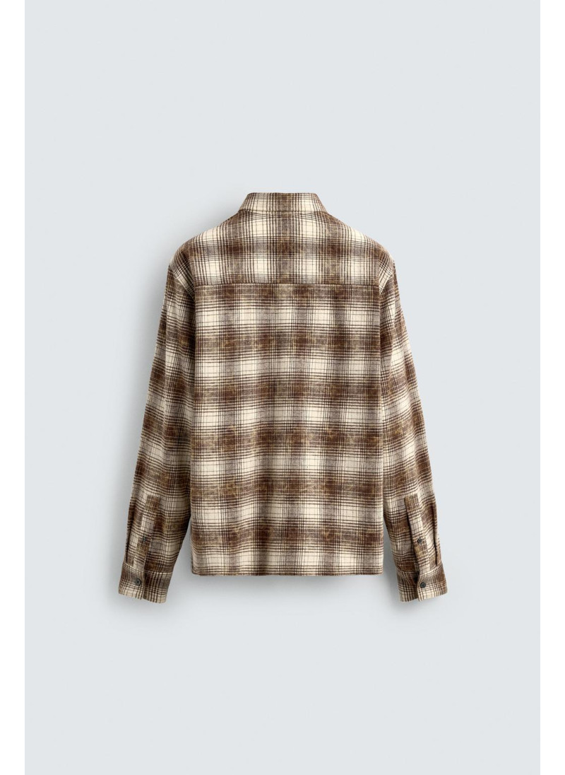 Рубашка в клетку свободного кроя Рубашка в клетку свободного кроя