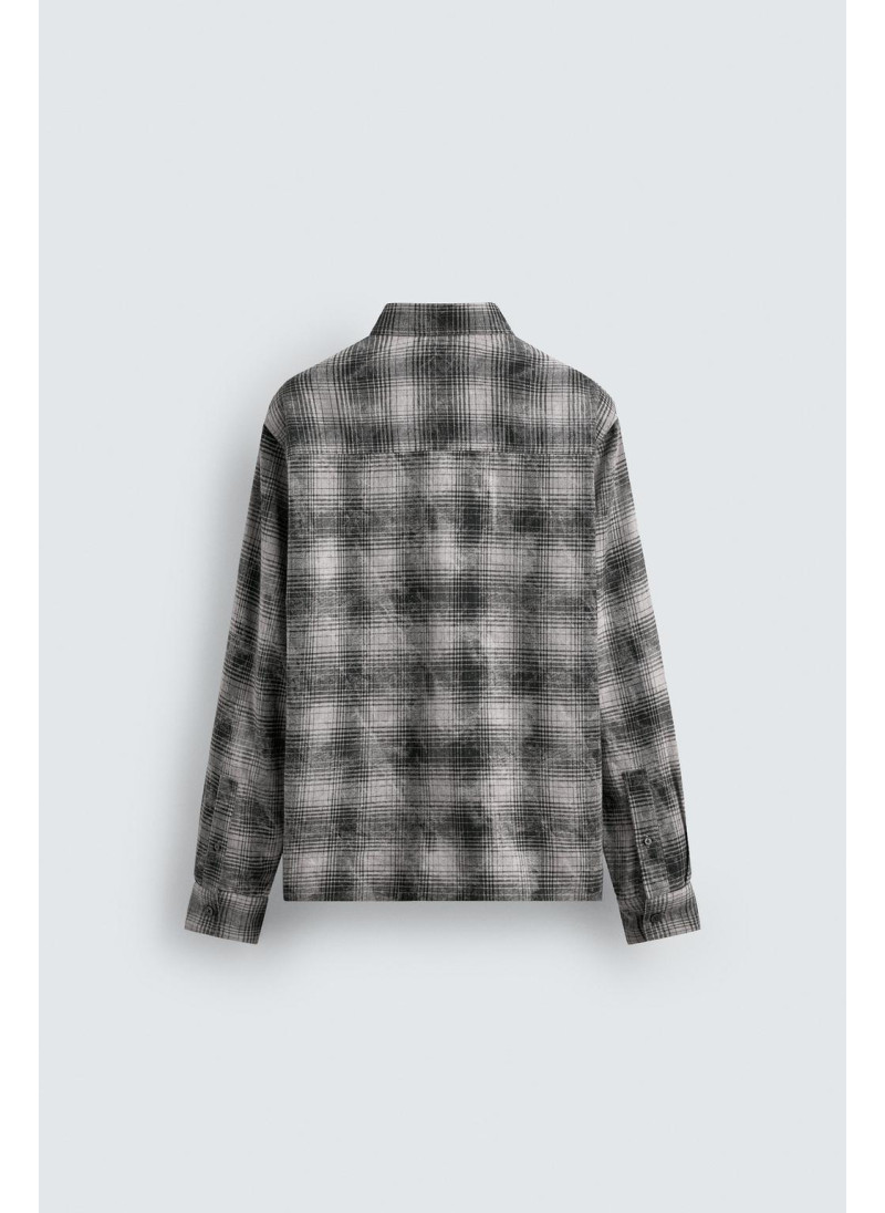 Рубашка в клетку свободного кроя Рубашка в клетку свободного кроя