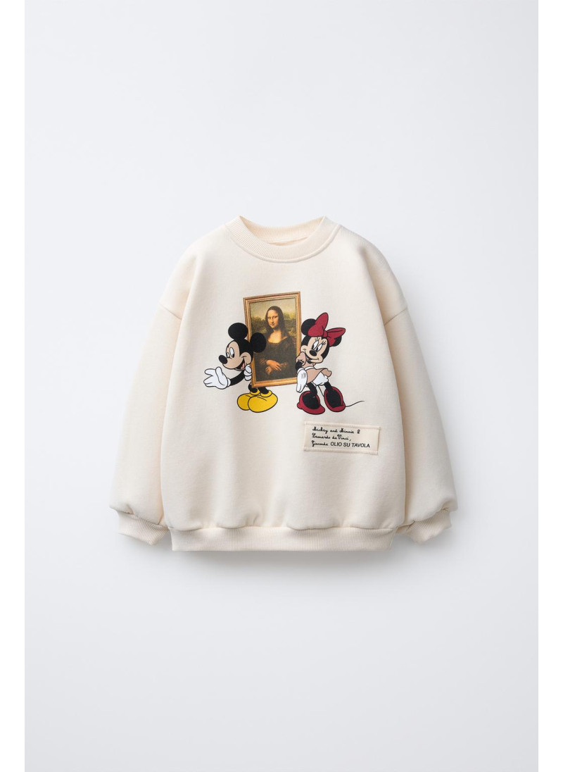 Свитшот с принтом моны лизы микки и минни маус © disney Свитшот с принтом моны лизы микки и минни маус © disney