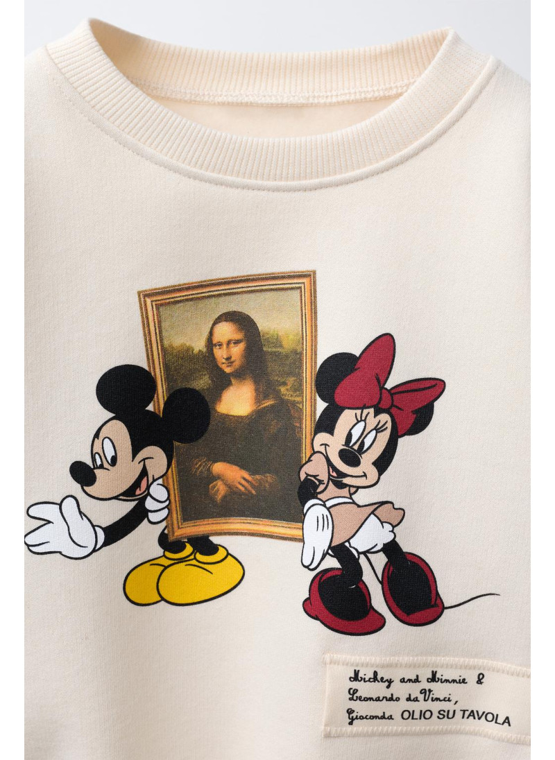 Свитшот с принтом моны лизы микки и минни маус © disney Свитшот с принтом моны лизы микки и минни маус © disney