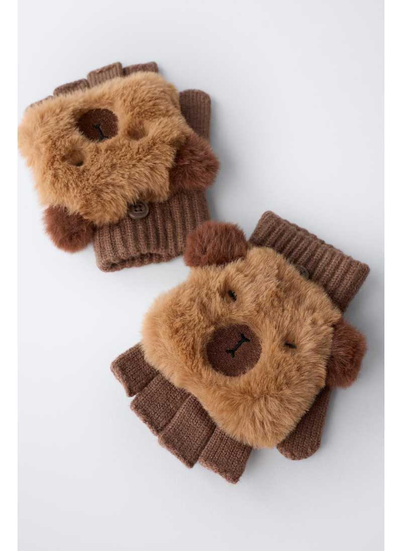 МИТЕНКИ ИЗ ИСКУССТВЕННОГО МЕХА «КАПИБАРА» МИТЕНКИ ИЗ ИСКУССТВЕННОГО МЕХА «КАПИБАРА»