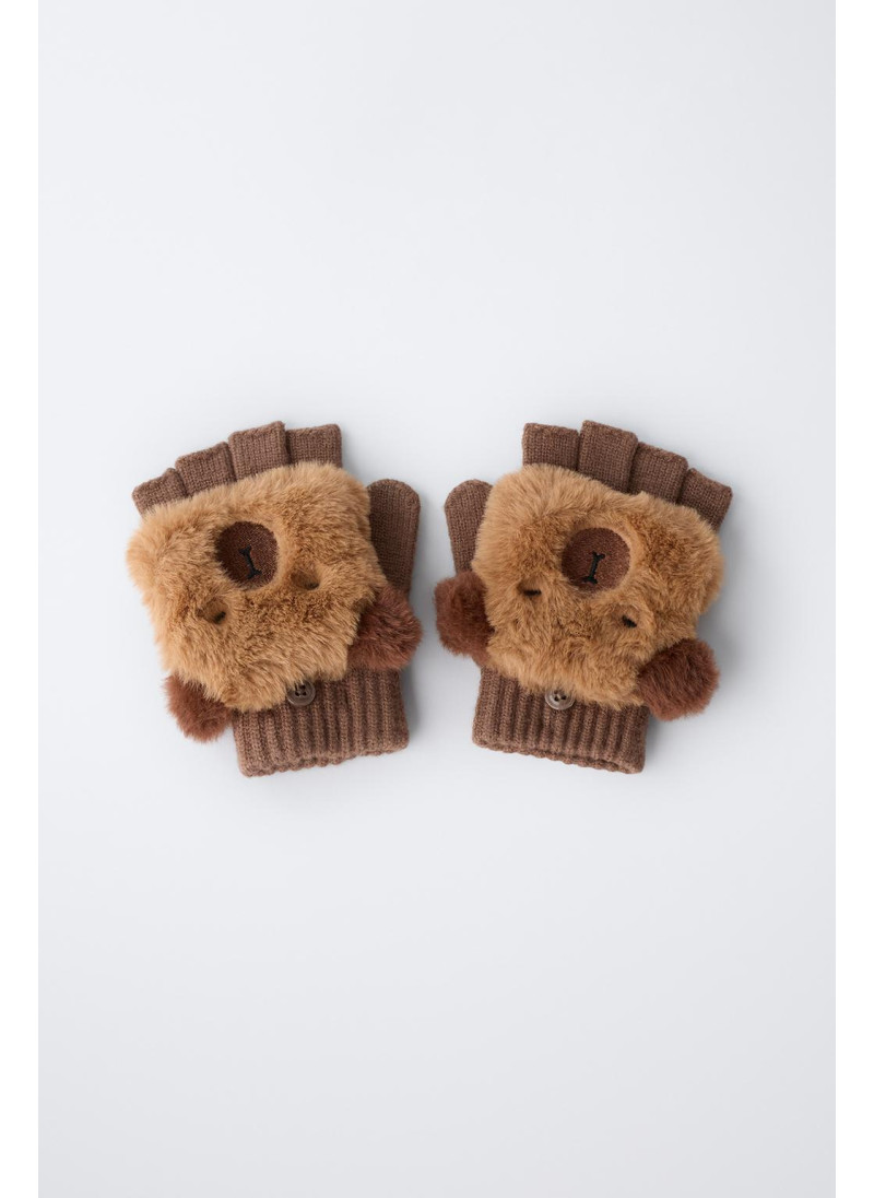 МИТЕНКИ ИЗ ИСКУССТВЕННОГО МЕХА «КАПИБАРА» МИТЕНКИ ИЗ ИСКУССТВЕННОГО МЕХА «КАПИБАРА»