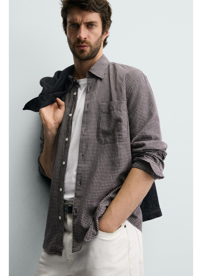 Рубашка в клетку из фланели Рубашка в клетку из фланели