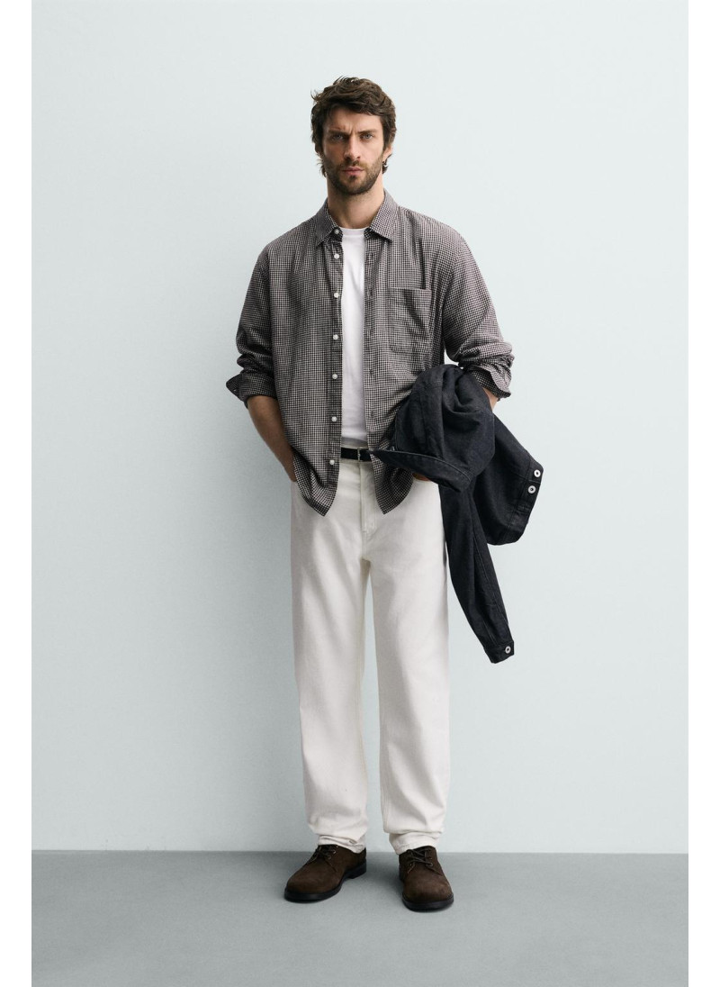 Рубашка в клетку из фланели Рубашка в клетку из фланели