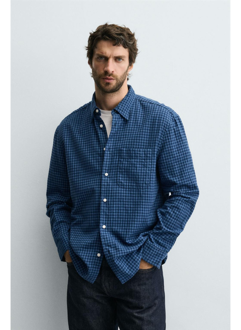 Рубашка в клетку из фланели Рубашка в клетку из фланели