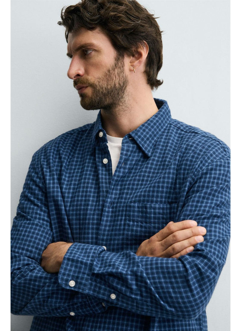 Рубашка в клетку из фланели Рубашка в клетку из фланели