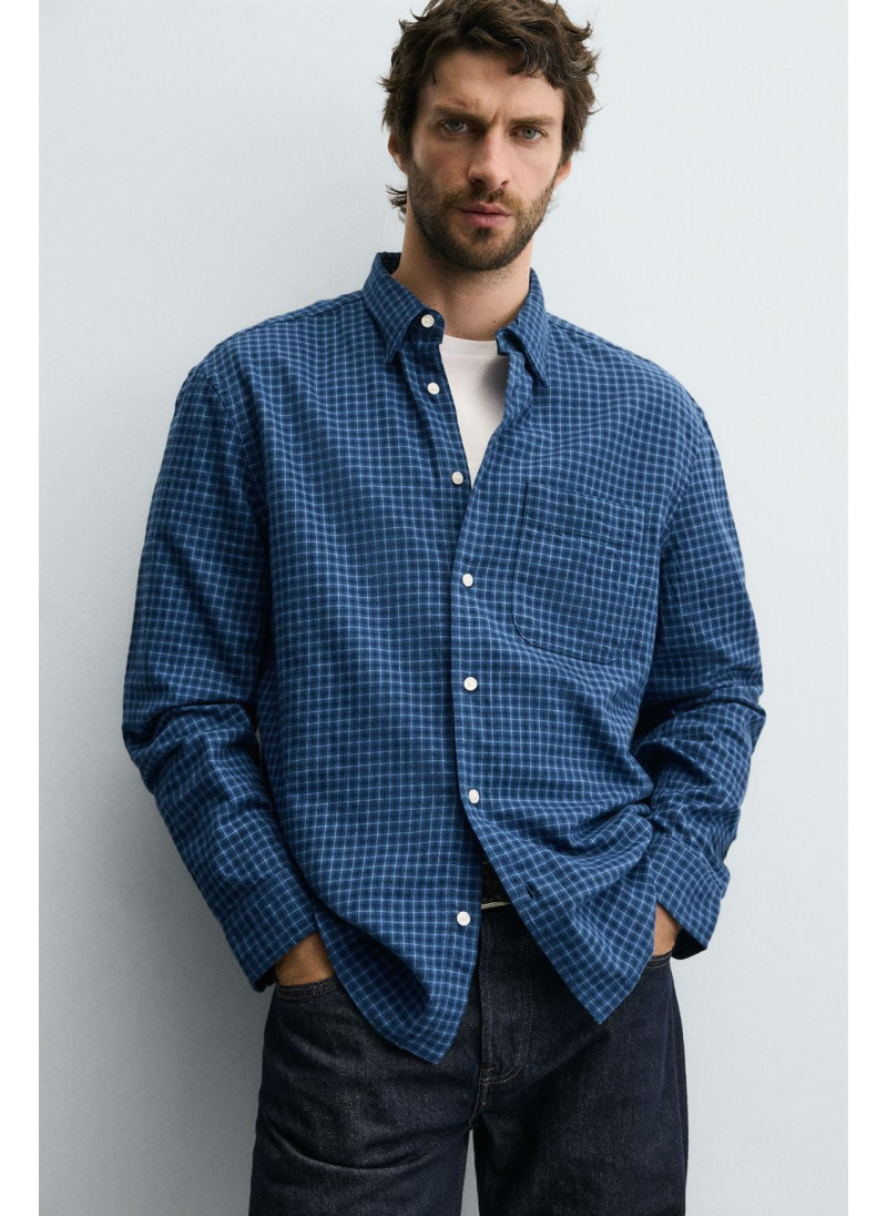 Рубашка в клетку из фланели Рубашка в клетку из фланели