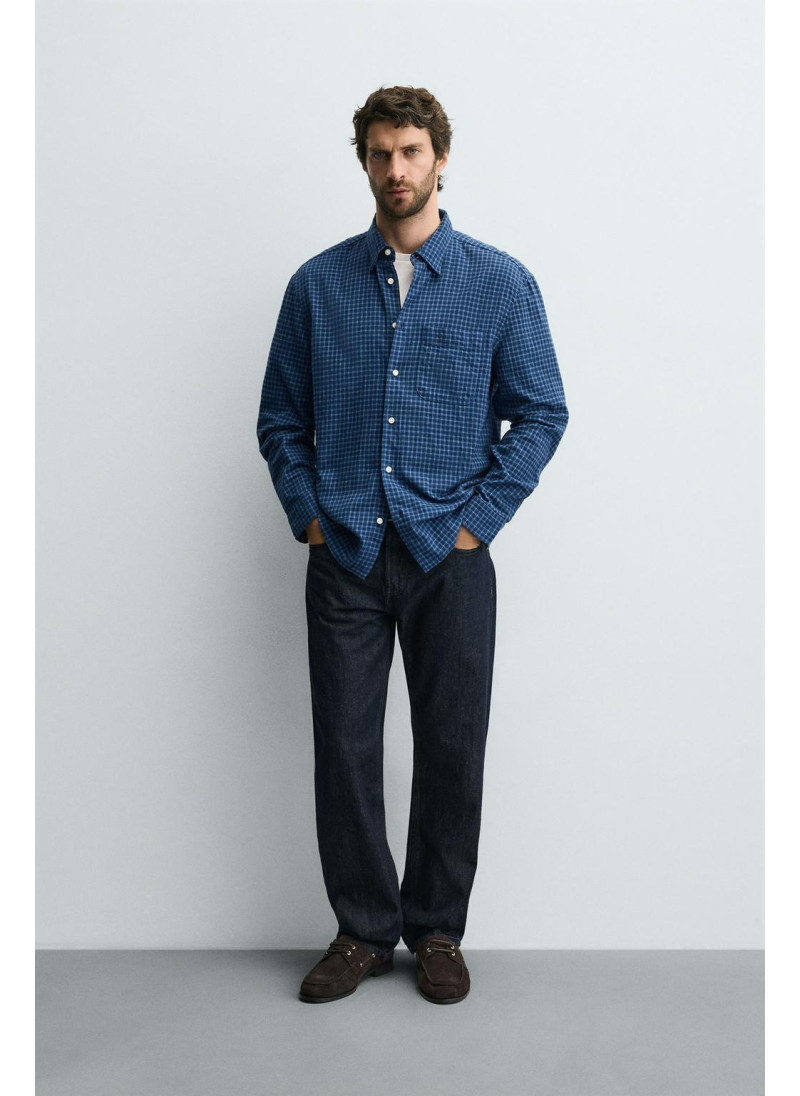 Рубашка в клетку из фланели Рубашка в клетку из фланели