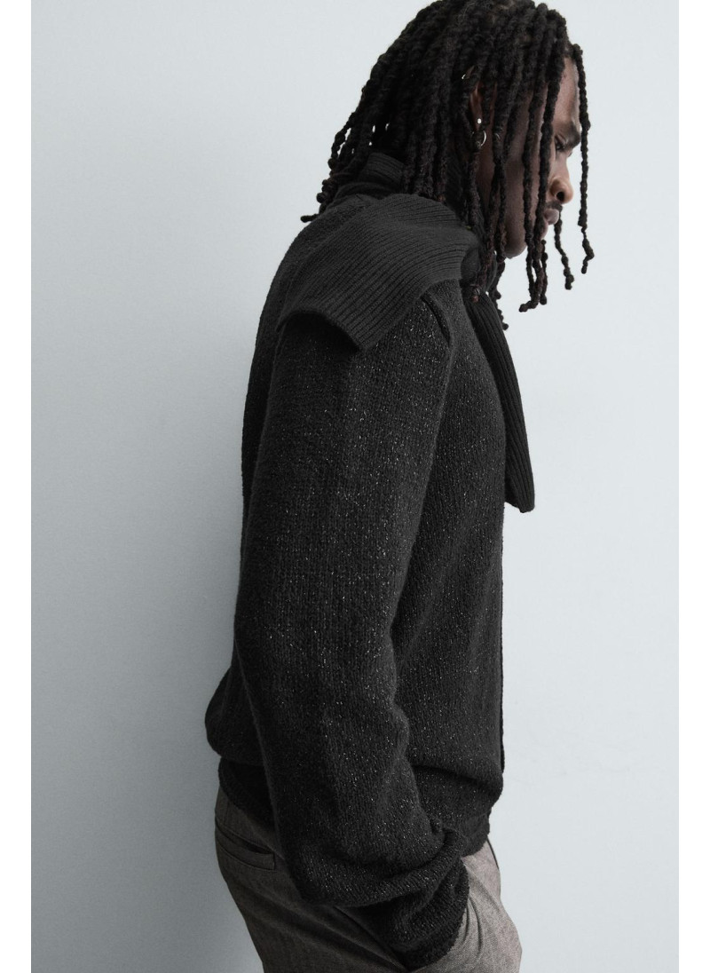 БЛЕСТЯЩИЙ ТЕКСТУРНЫЙ КАРДИГАН БЛЕСТЯЩИЙ ТЕКСТУРНЫЙ КАРДИГАН