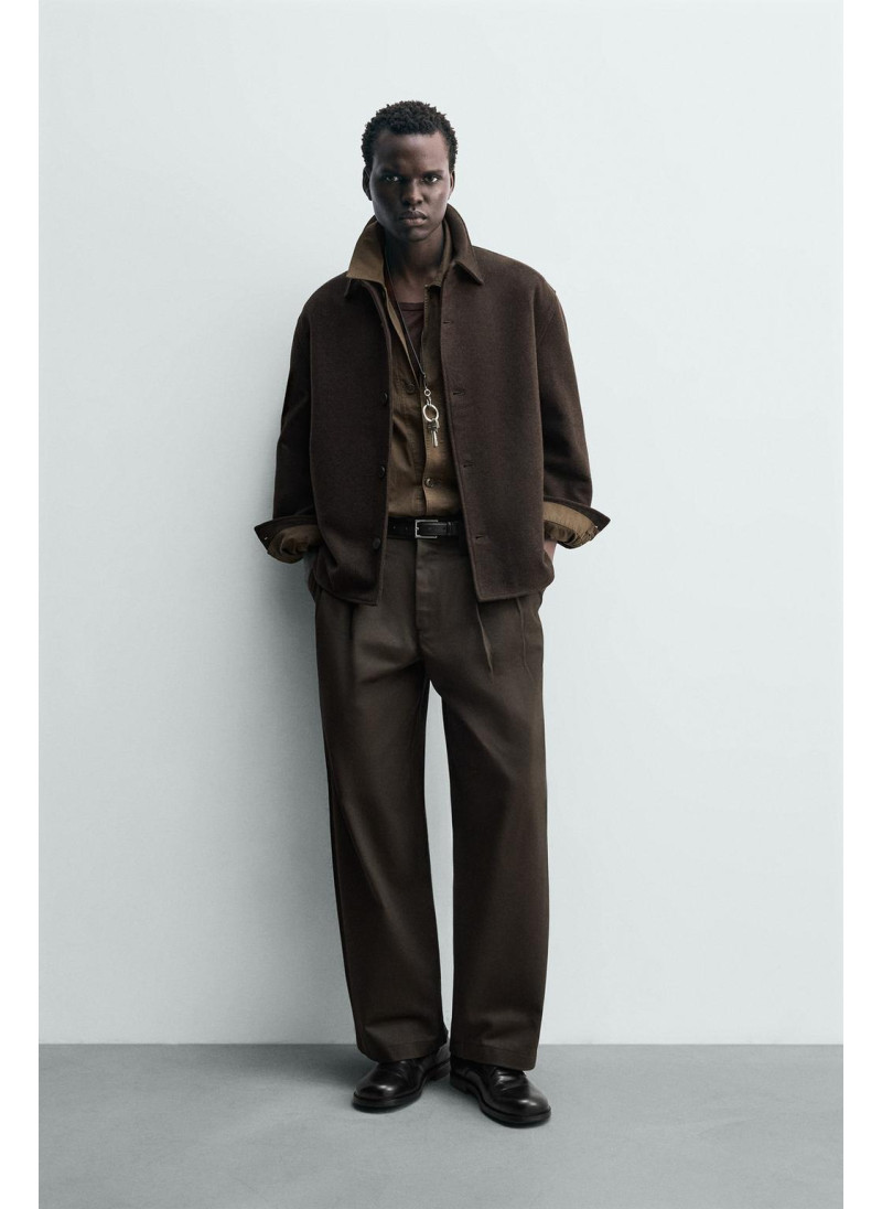 Рубашка-овершерт из шерсти