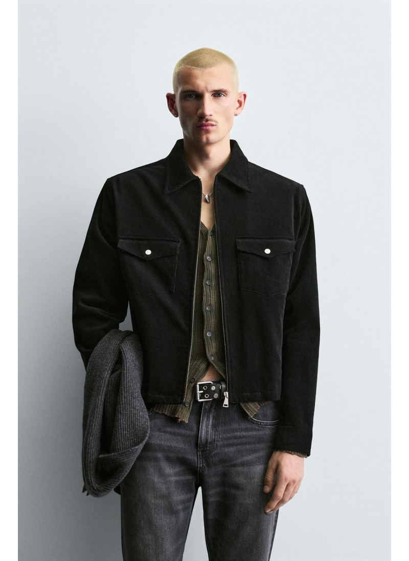 Рубашка-оверсайз из вельвета с карманами Рубашка-оверсайз из вельвета с карманами