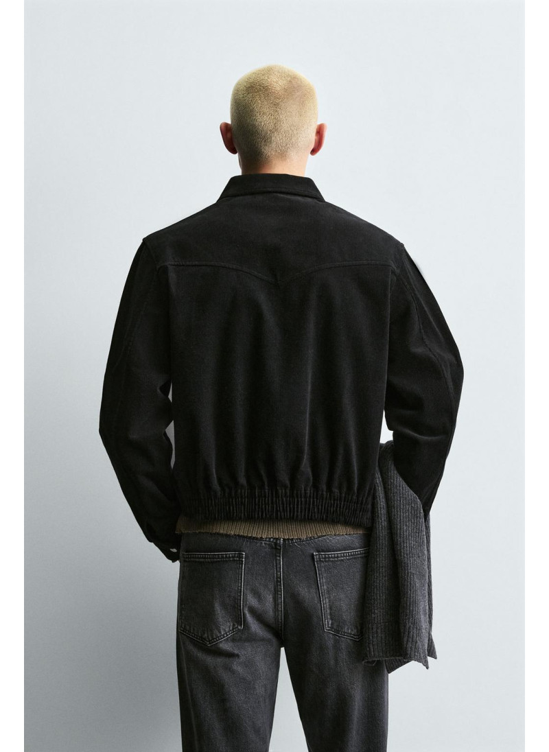 Рубашка-оверсайз из вельвета с карманами Рубашка-оверсайз из вельвета с карманами