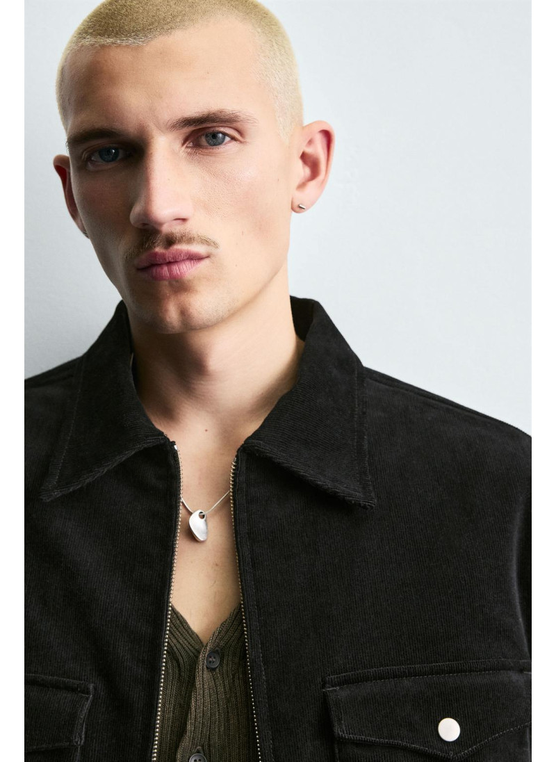 Рубашка-оверсайз из вельвета с карманами Рубашка-оверсайз из вельвета с карманами