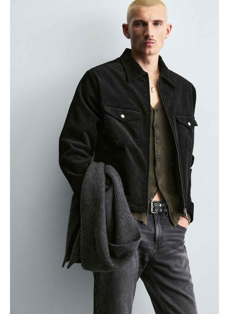 Рубашка-оверсайз из вельвета с карманами Рубашка-оверсайз из вельвета с карманами