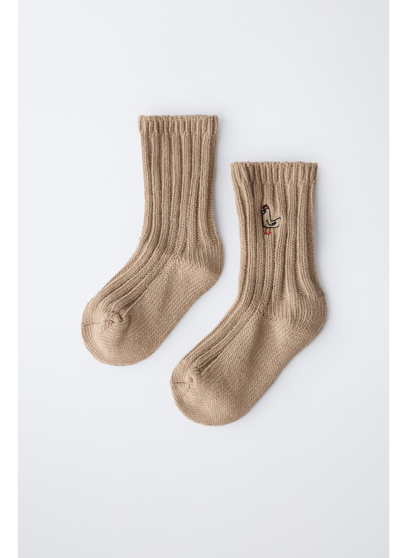 НОСКИ В РУБЧИК С ВЫШИВКОЙ НОСКИ В РУБЧИК С ВЫШИВКОЙ