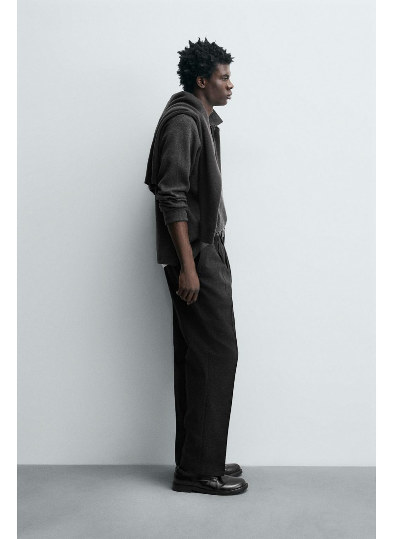 БРЮКИ ИЗ ХЛОПКА И ШЕРСТИ С РЕЛЬЕФНЫМ УЗОРОМ — LIMITED EDITION БРЮКИ ИЗ ХЛОПКА И ШЕРСТИ С РЕЛЬЕФНЫМ УЗОРОМ — LIMITED EDITION