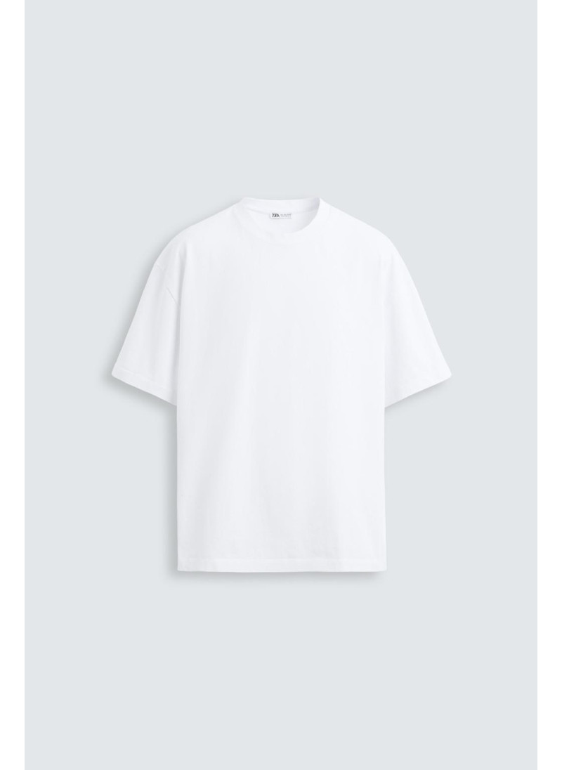 Футболка свободного кроя из плотного хлопка Футболка свободного кроя из плотного хлопка