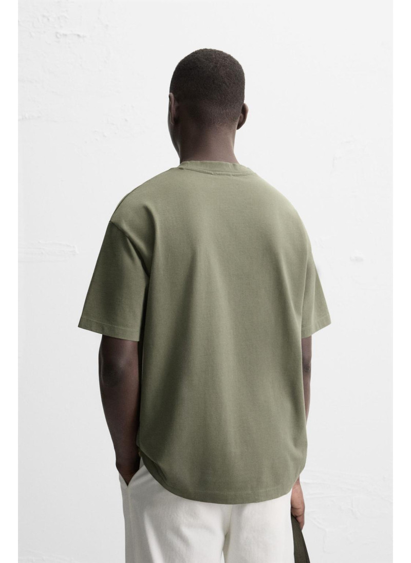 Футболка свободного кроя из плотного хлопка Футболка свободного кроя из плотного хлопка