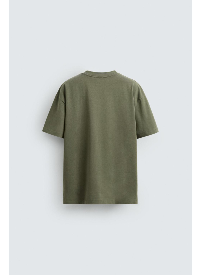 Футболка свободного кроя из плотного хлопка Футболка свободного кроя из плотного хлопка