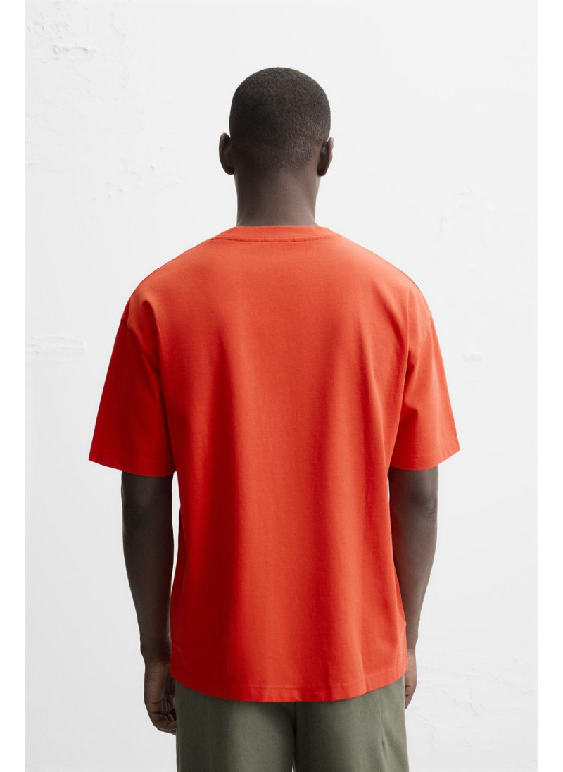 Футболка свободного кроя из плотного хлопка Футболка свободного кроя из плотного хлопка