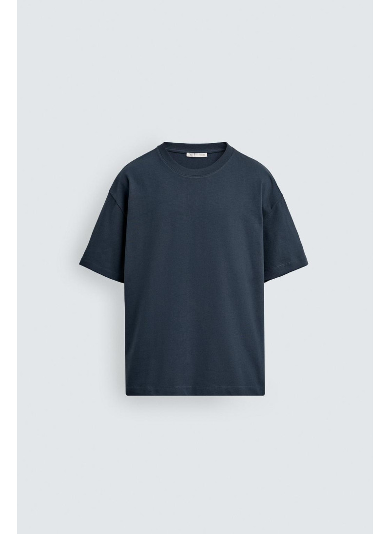 Футболка свободного кроя из плотного хлопка Футболка свободного кроя из плотного хлопка
