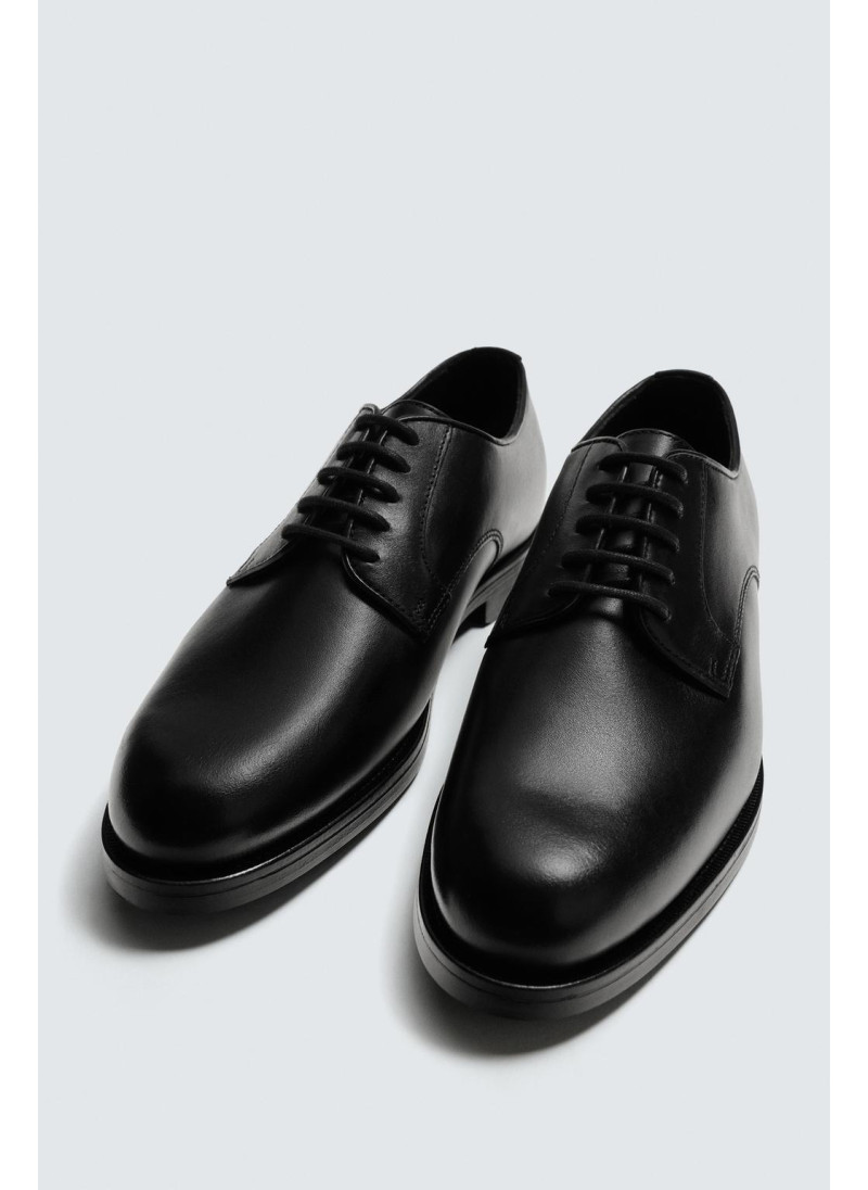 Кожаные туфли с начёсом Кожаные туфли с начёсом