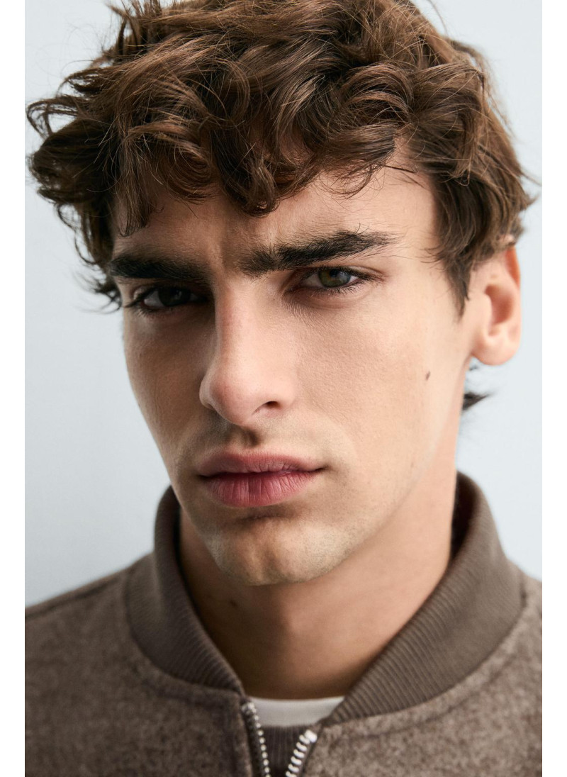 Куртка-бомбер с комбинированными материалами Куртка-бомбер с комбинированными материалами