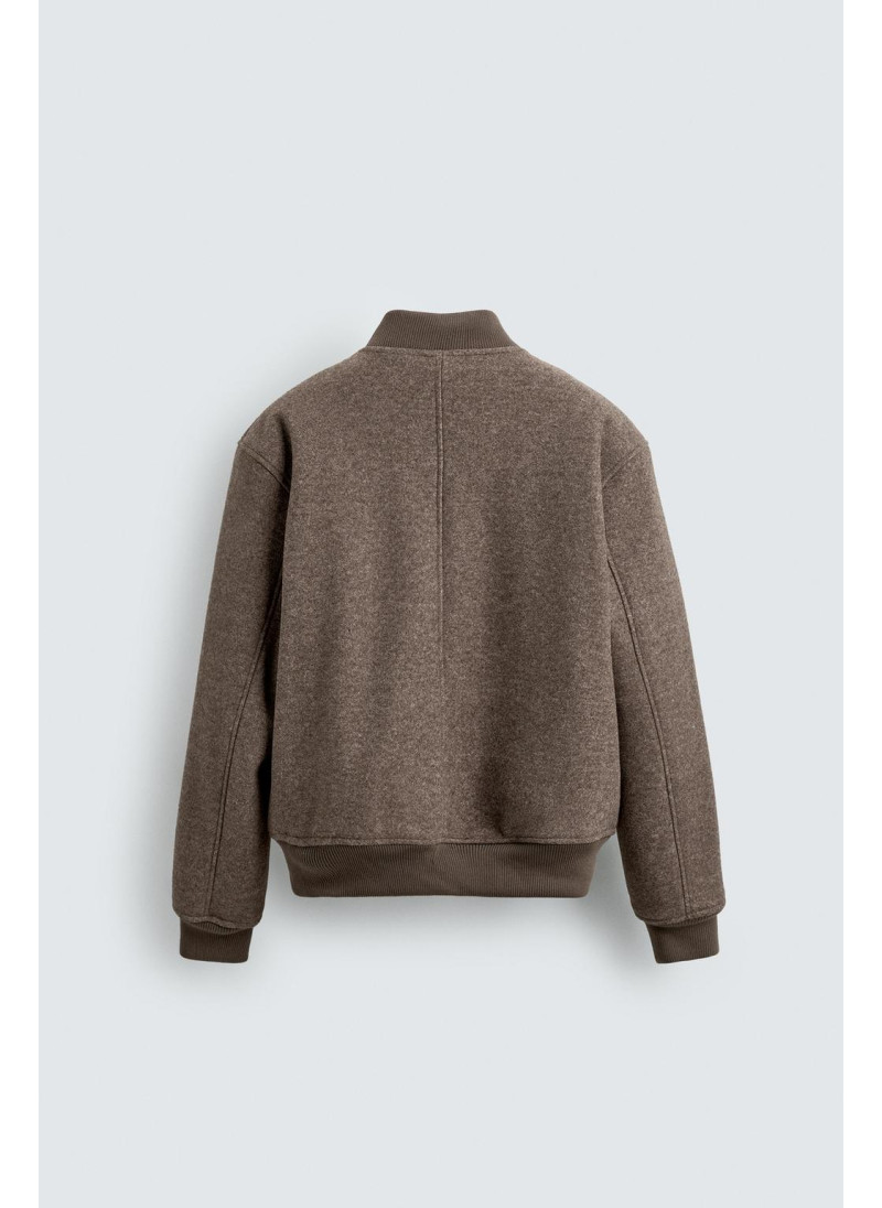 Куртка-бомбер с комбинированными материалами Куртка-бомбер с комбинированными материалами