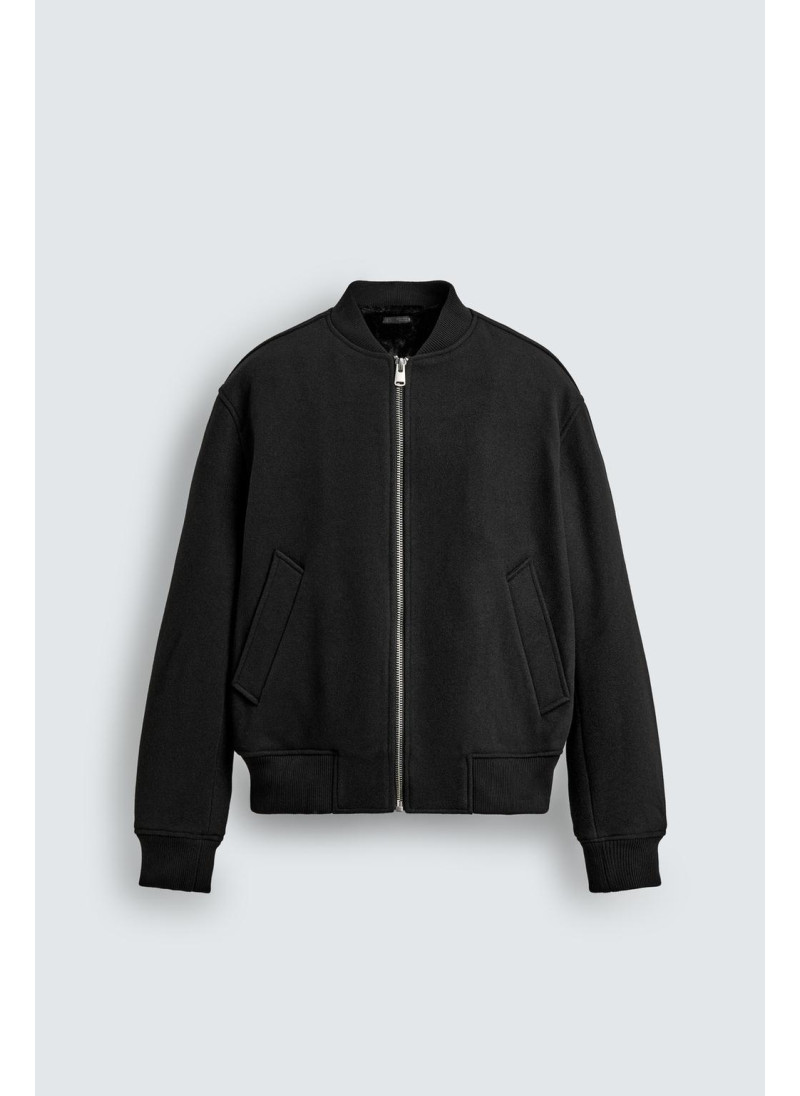 Куртка-бомбер с комбинированными материалами Куртка-бомбер с комбинированными материалами