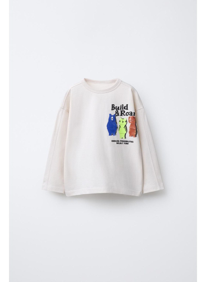 Футболка с принтом медведя