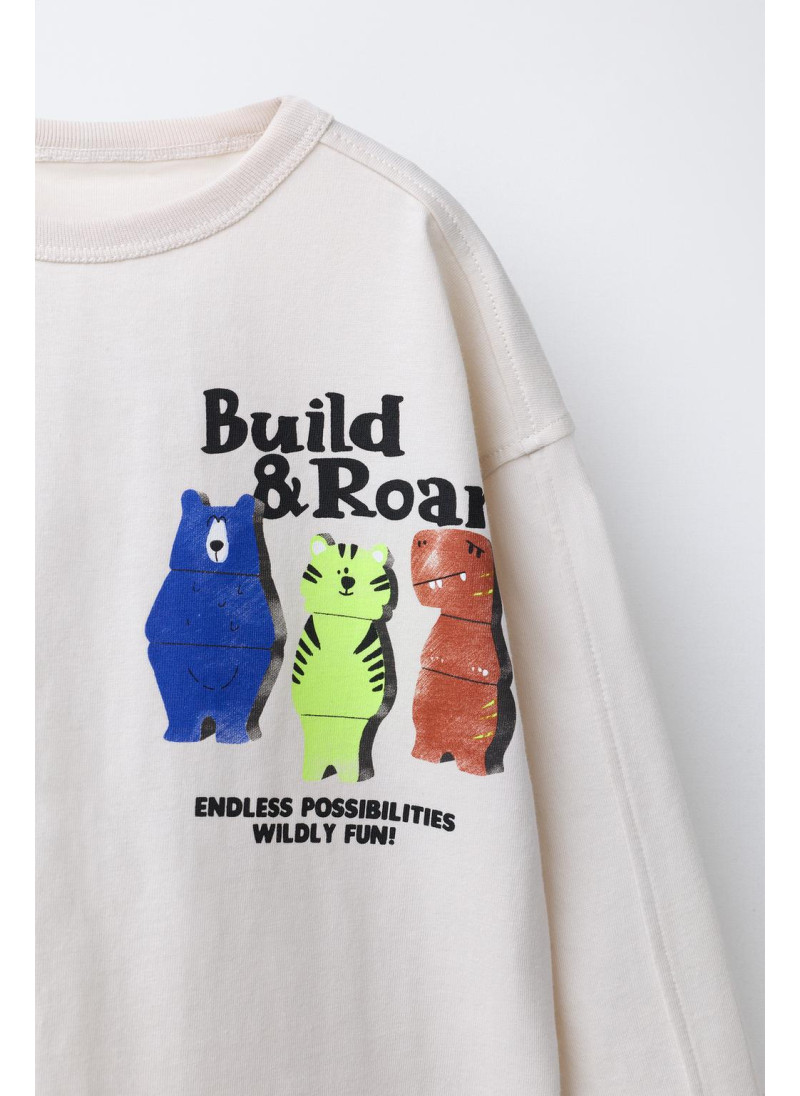 Футболка с принтом медведя Футболка с принтом медведя