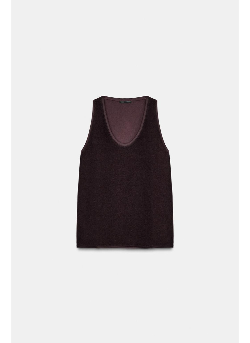 Мягкий топ без рукавов Мягкий топ без рукавов