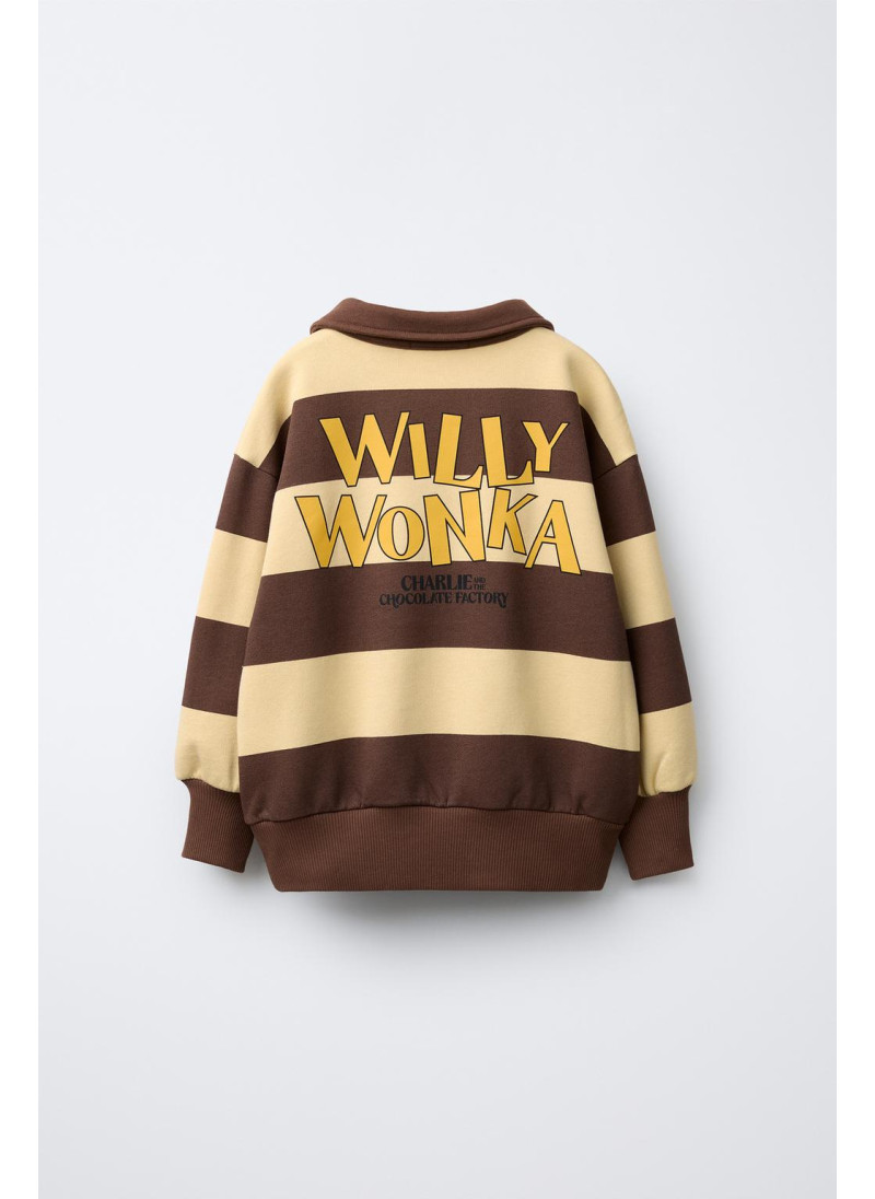 Свитшот с воротником-поло willy wonka roald dahl © Свитшот с воротником-поло willy wonka roald dahl ©