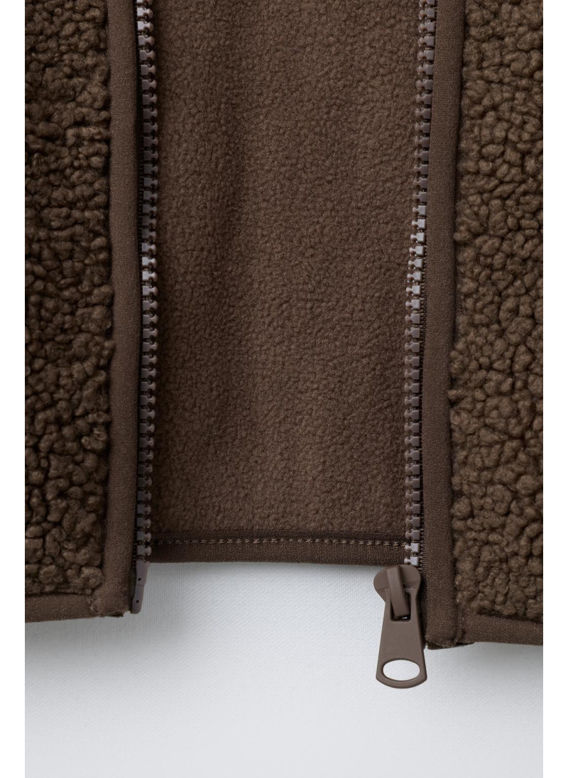 Куртка из искусственного меха с капюшоном zara Куртка из искусственного меха с капюшоном zara