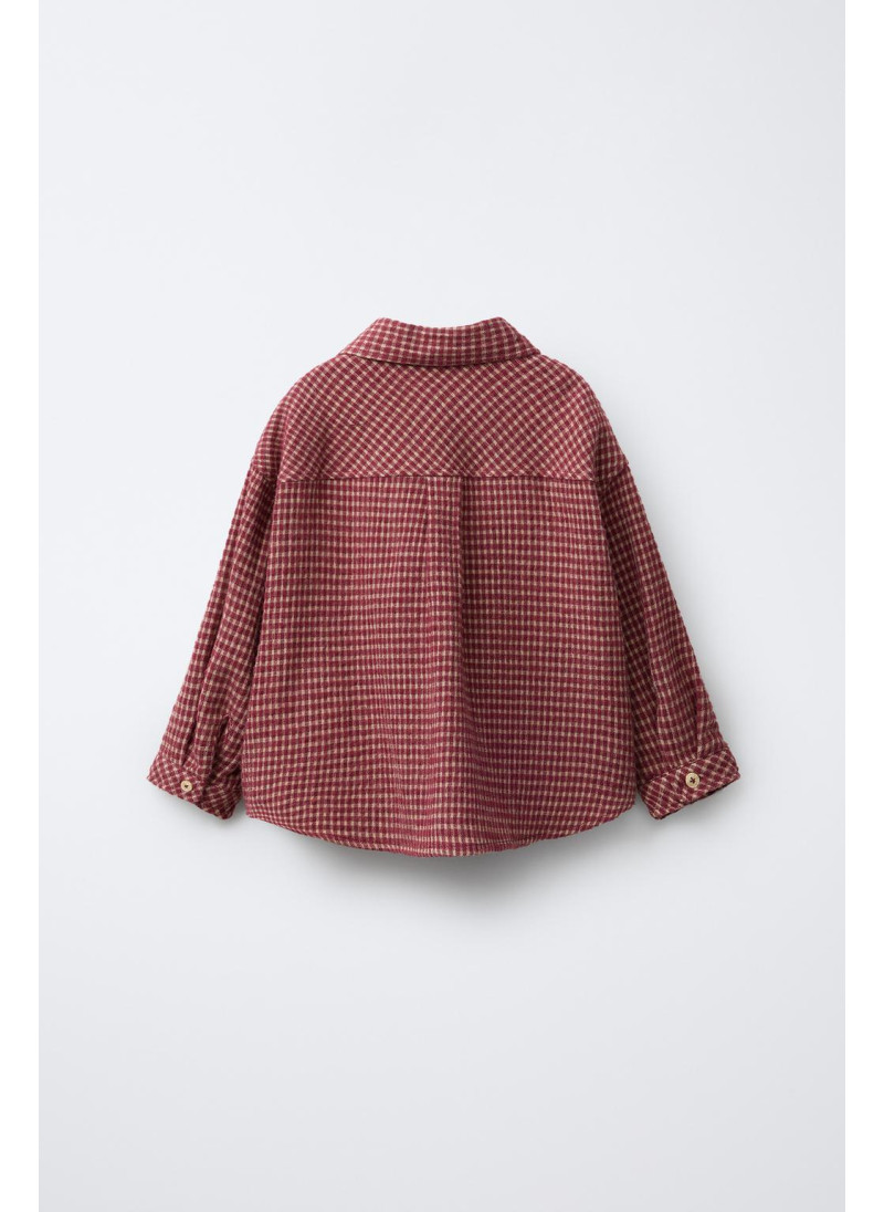 Рубашка в клетку с карманом Рубашка в клетку с карманом