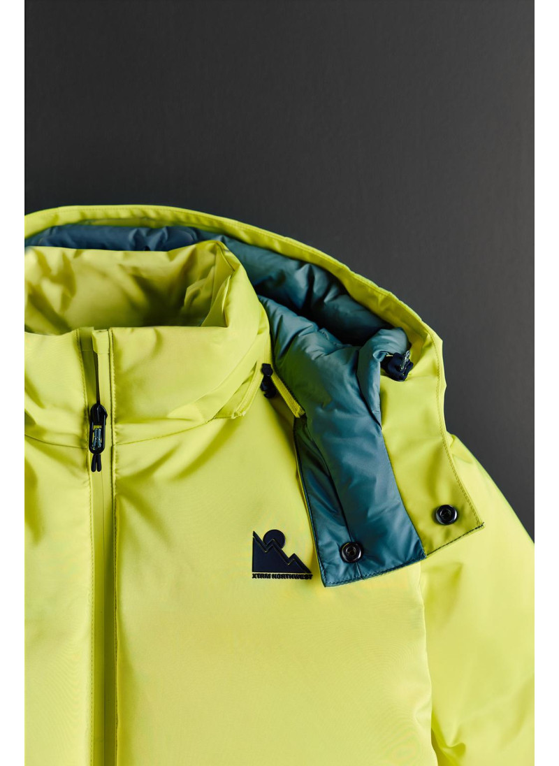 Пуховик с съемным капюшоном, ветрозащитная и водонепроницаемая куртка коллекции для катания на лыжах recco® system Пуховик с съемным капюшоном, ветрозащитная и водонепроницаемая куртка коллекции для катания на лыжах recco® system