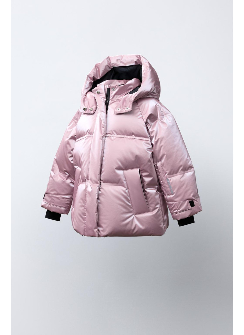 WATER-RESISTANT AND WINDPROOF METALLIC DOWN FEATHER PUFFER JACKET RECCO® SYSTEM SKI COLLECTION WATER-RESISTANT AND WINDPROOF METALLIC DOWN FEATHER PUFFER JACKET RECCO® SYSTEM SKI COLLECTION