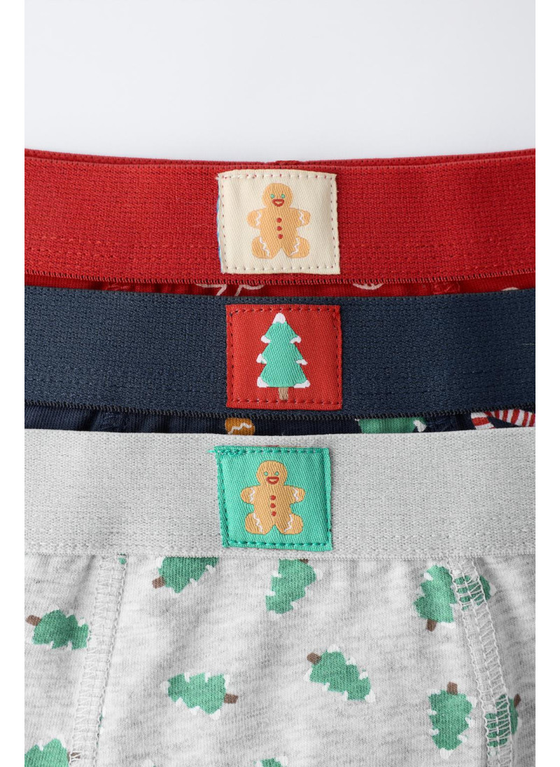 Трусы в коробке с деревьями и печеньем, 2-3 года, тройной набор Трусы в коробке с деревьями и печеньем, 2-3 года, тройной набор