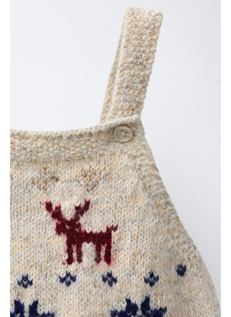 Джемпер с вышитой звездой и оленем Джемпер с вышитой звездой и оленем