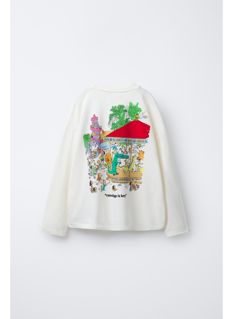 Футболка с принтом the enormous crocodile roald dahl © Футболка с принтом the enormous crocodile roald dahl ©