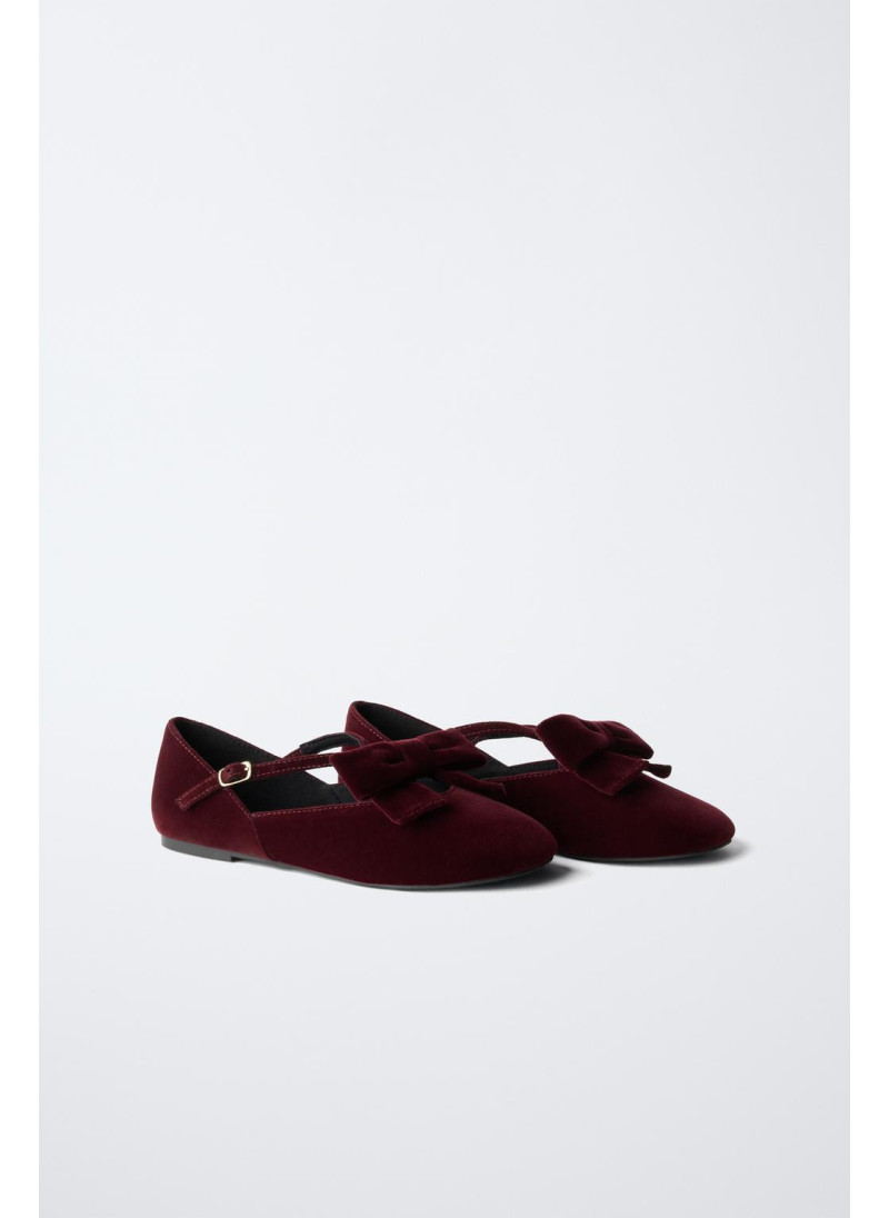 Туфли с бархатным бантом Туфли с бархатным бантом