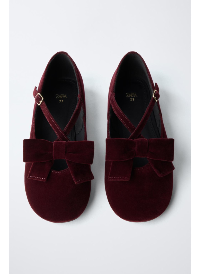 Туфли с бархатным бантом Туфли с бархатным бантом