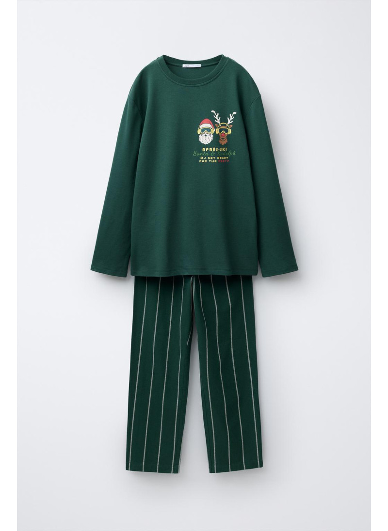 Пижама в полоску для детей �...