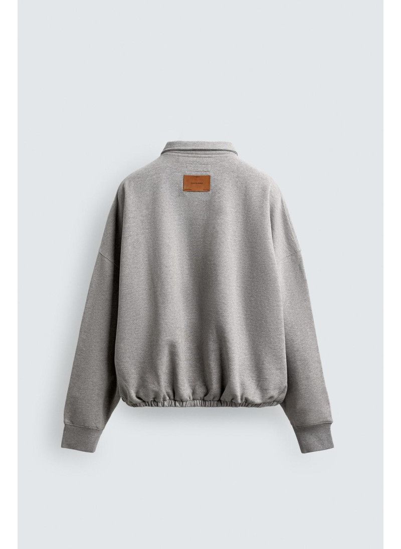 ТОЛСТОВКА-ПОЛО СВОБОДНОГО КРОЯ ТОЛСТОВКА-ПОЛО СВОБОДНОГО КРОЯ