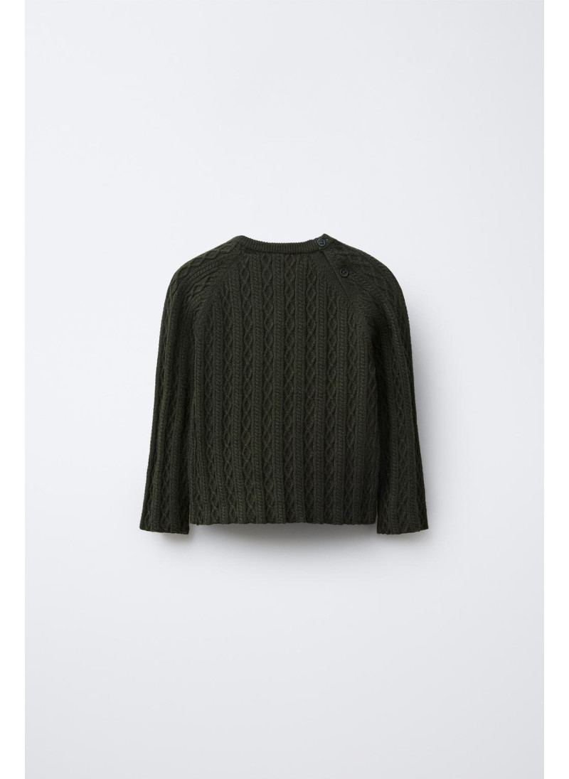 СВИТЕР С УЗОРОМ «КОСЫ» СВИТЕР С УЗОРОМ «КОСЫ»