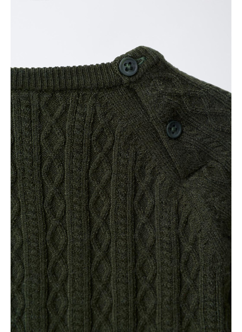 СВИТЕР С УЗОРОМ «КОСЫ» СВИТЕР С УЗОРОМ «КОСЫ»